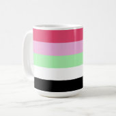 Recipromantische Stolperflagge Kaffeetasse (Vorderseite Links)