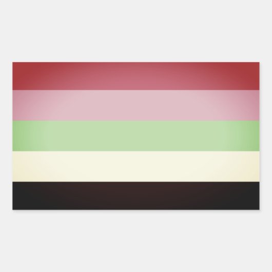 recipromantischer Stolz Rechteckiger Aufkleber (Vorderseite)