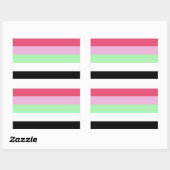 recipromantischer Stolz Rechteckiger Aufkleber (Blatt)