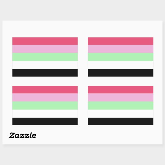 recipromantischer Stolz Rechteckiger Aufkleber (Blatt)