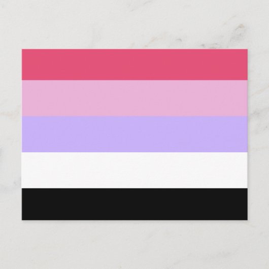 Reciprosexual Pride Flag Postkarte (Vorderseite)