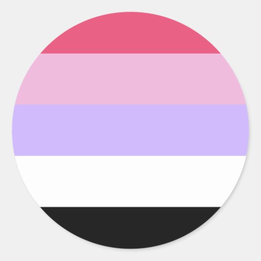 Reciprosexual Pride Flag Runder Aufkleber (Vorderseite)