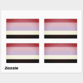 Reciprosexueller Stolz Rechteckiger Aufkleber (Blatt)