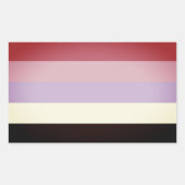 Reciprosexueller Stolz Rechteckiger Aufkleber (Vorderseite)