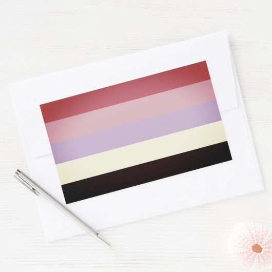 Reciprosexueller Stolz Rechteckiger Aufkleber (Umschlag)