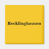 Recklinghausen Magnet Schild Gold Gleb (Vorne)