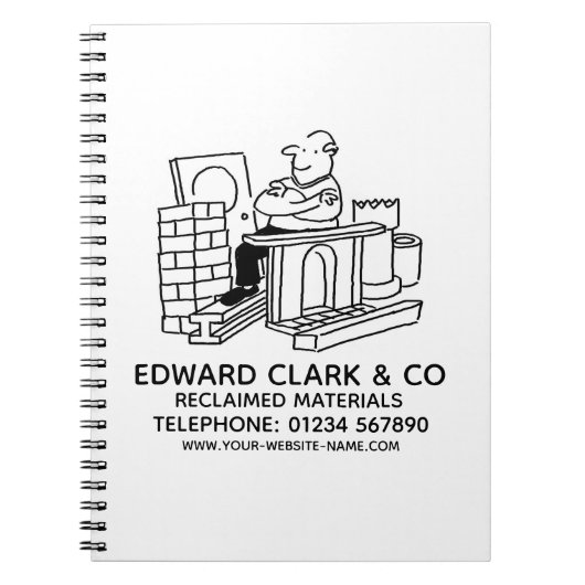Reclected Materials Salvage Yard Notebook Notizblock (Vorderseite)