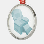 Recliner Silbernes Ornament (Links)