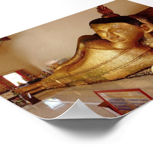 Reclining Rayong Buddha Poster (Ecke)
