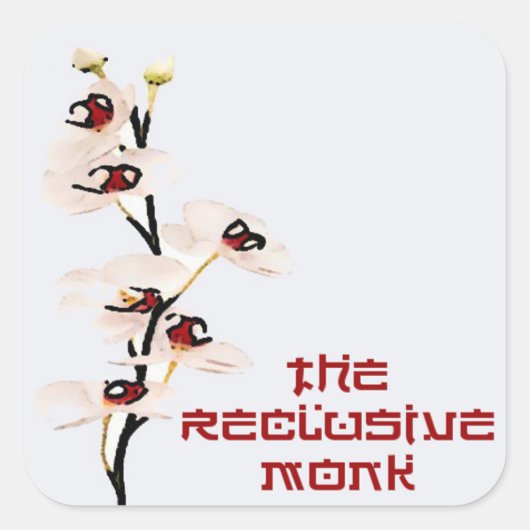 Reclusive Monk Orchid Sticker (Vorderseite)