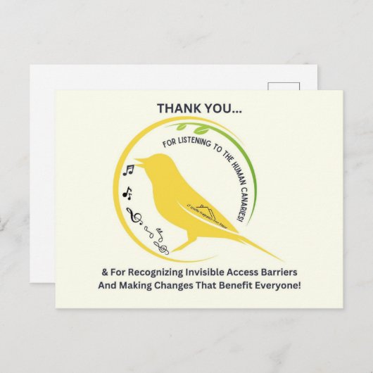 Recognizing Invisible Access Barriers Postkarte (Vorne/Hinten)