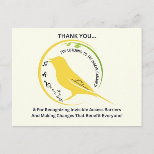 Recognizing Invisible Access Barriers Postkarte (Vorderseite)