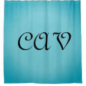 Recoleta Cornflower Blue Duschvorhang (Vorderseite)