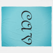 Recoleta Cornflower Blue Fleecedecke (Vorderseite (Horizontal))