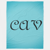 Recoleta Cornflower Blue Fleecedecke (Vorderseite)