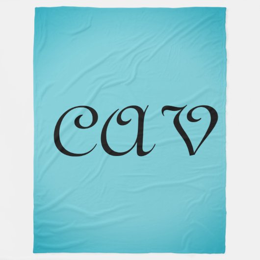 Recoleta Cornflower Blue Fleecedecke (Vorderseite)