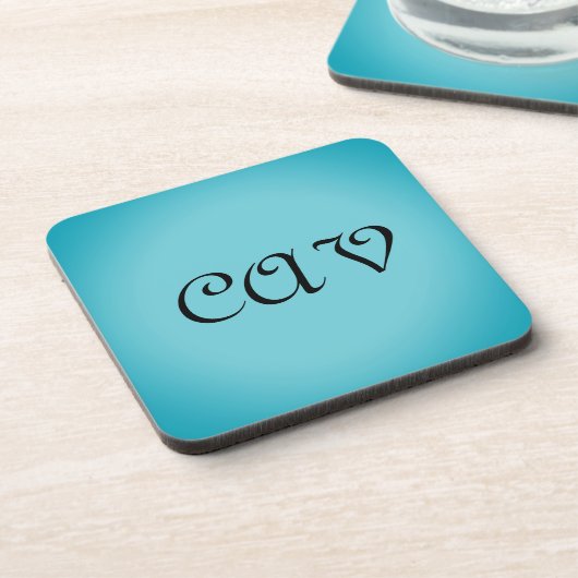 Recoleta Cornflower Blue Getränkeuntersetzer (Linke Seite)