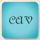 Recoleta Cornflower Blue Getränkeuntersetzer (Vorderseite)