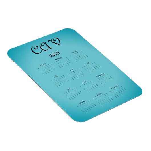 Recoleta Cornflower Blue Magnet (Rechte Seite)