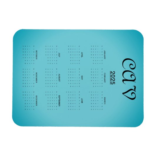 Recoleta Cornflower Blue Magnet (Horizontal)