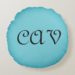 Recoleta Cornflower Blue Rundes Kissen