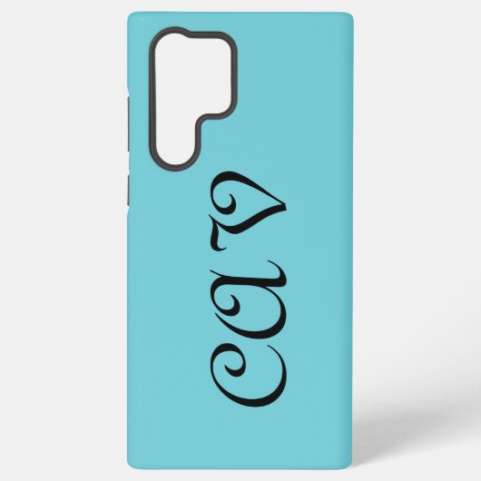 Recoleta Cornflower Blue Samsung Galaxy Hülle (Rückseite)