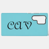 Recoleta Cornflower Blue Samsung Galaxy Hülle (Rückseite (Horizontal))