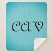 Recoleta Cornflower Blue Sherpadecke (Vorderseite)