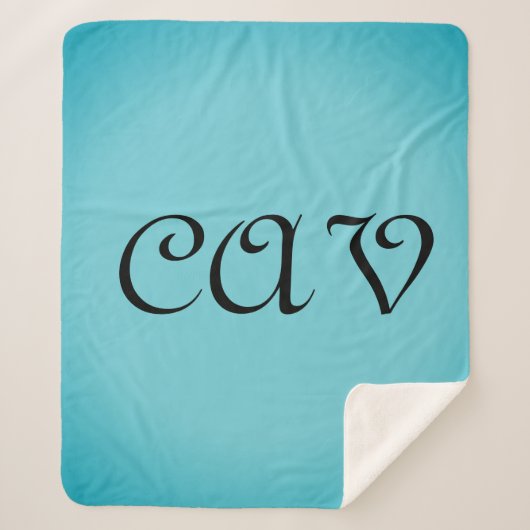 Recoleta Cornflower Blue Sherpadecke (Vorderseite)