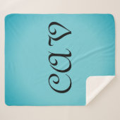 Recoleta Cornflower Blue Sherpadecke (Vorderseite (Horizontal))