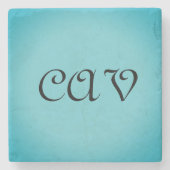 Recoleta Cornflower Blue Steinuntersetzer (Vorderseite)