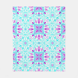 Recolor expressive Leafy Pattern Fleecedecke