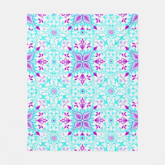 Recolor expressive Leafy Pattern Fleecedecke (Vorderseite)