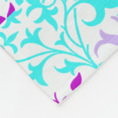 Recolor expressive Leafy Pattern Fleecedecke (Ecke)