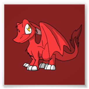 Recolorable Sd Pelzdrache mit irgendeiner dunkle Fotodruck