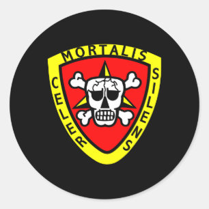 Recon Black Runder Aufkleber