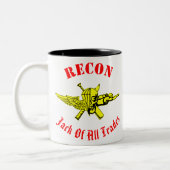 Recon Jack aller Geschäfte ©WhiteTigerLLC.com # Zweifarbige Tasse (Links)