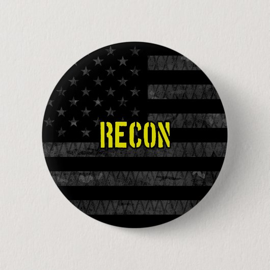 Recon Subdudued American Flag Button (Vorderseite)