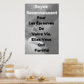 "Reconnaissance" Affiche Citation Positive Poster (Küche)