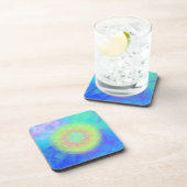 Reconnect with Yourself flower of life Getränkeuntersetzer (Rechte Seite)