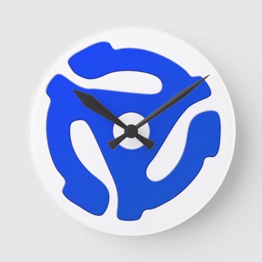 Record Adapter Runde Wanduhr (Vorderseite)