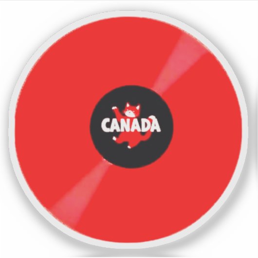 RECORD ALBUM RED AUFKLEBER (Vorderseite)