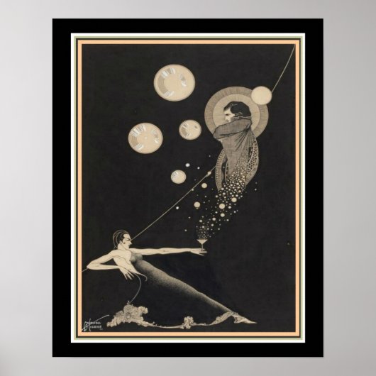 "Record of My Existence" Art Deco Print 16 x 20 Poster (Vorne)