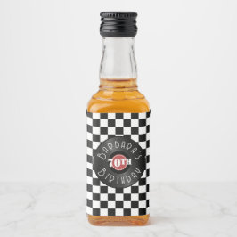 Record Player Rock N Roll Themed Birthday Party Alkoholflaschenetikett