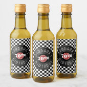 Record Player Rock N Roll Themed Birthday Party Weinetikett (Flaschen)