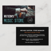 Record Select, Music Store Business Card Visitenkarte (Vorne/Hinten)