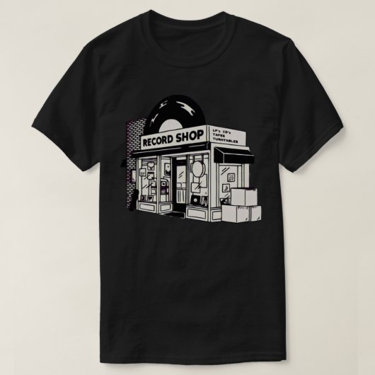 Record Shop Classic T - Shirt (Design vorne)
