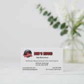 Record Shop Music Store Visitenkarte (Stehend Vorderseite)