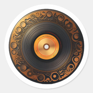 Record Store Day Cool Vinyl Record Vinyl Music Fan Runder Aufkleber