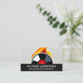 Record Vinyl Flame Visitenkarte (Stehend Vorderseite)